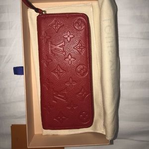 Clemence  Monogram Empreinte leather color cherry